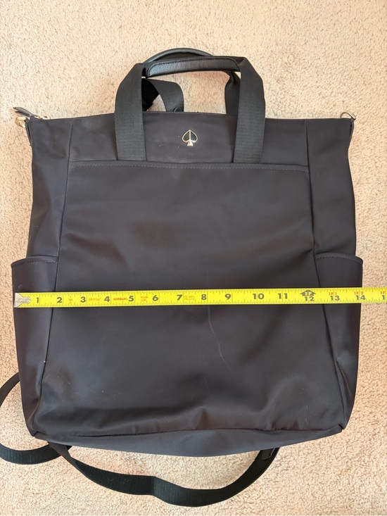Kate Spade Taylor Convertible Backpack Black Nylon Adjustable Travel Bag main image 11